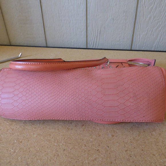 GUESS Tough Luv  Faux Leather Satchel- - Picture 6 of 15